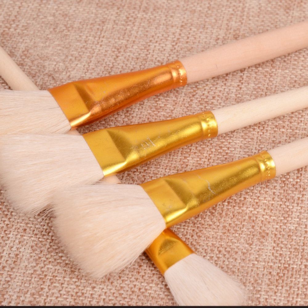 Set 10 cọ vẽ màu nước/tranh sơn dầu/sơn acrylic chuyên nghiệp tay cầm bằng gỗ chất lượng cao