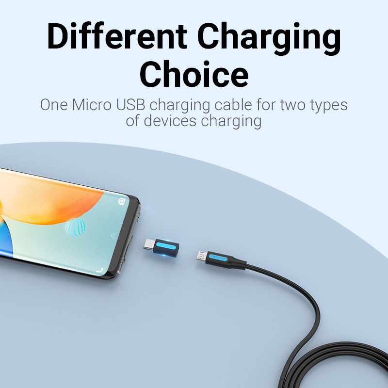 Vention Đầu Chuyển Đổi Type C Sang Micro Usb Cho Điện Thoại