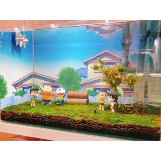 Tranh 3D dán bể cá
