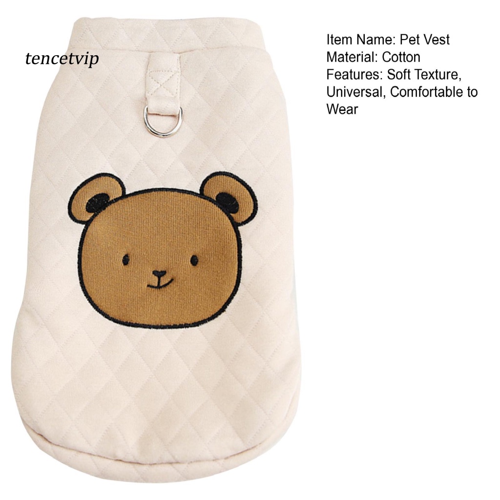 Áo KhoáC Cotton HìNh GấU Nâu Cho Thú Cưng