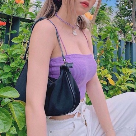 Áo thun nữ🍓🍓 Áo 2 dây cọng bún 🍓🍓  sexy chất liệu borip  dày dặn