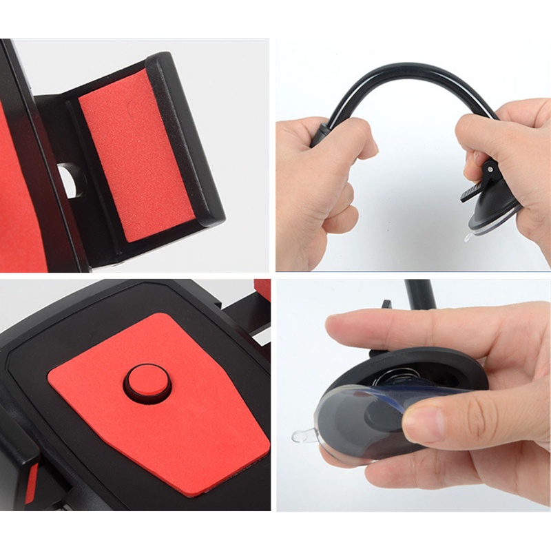 Giá Đỡ Điện Thoại Cổ Ngỗng Linh Hoạt Có Giác Hút Gắn Bảng Điều Khiển Tiện Dụng