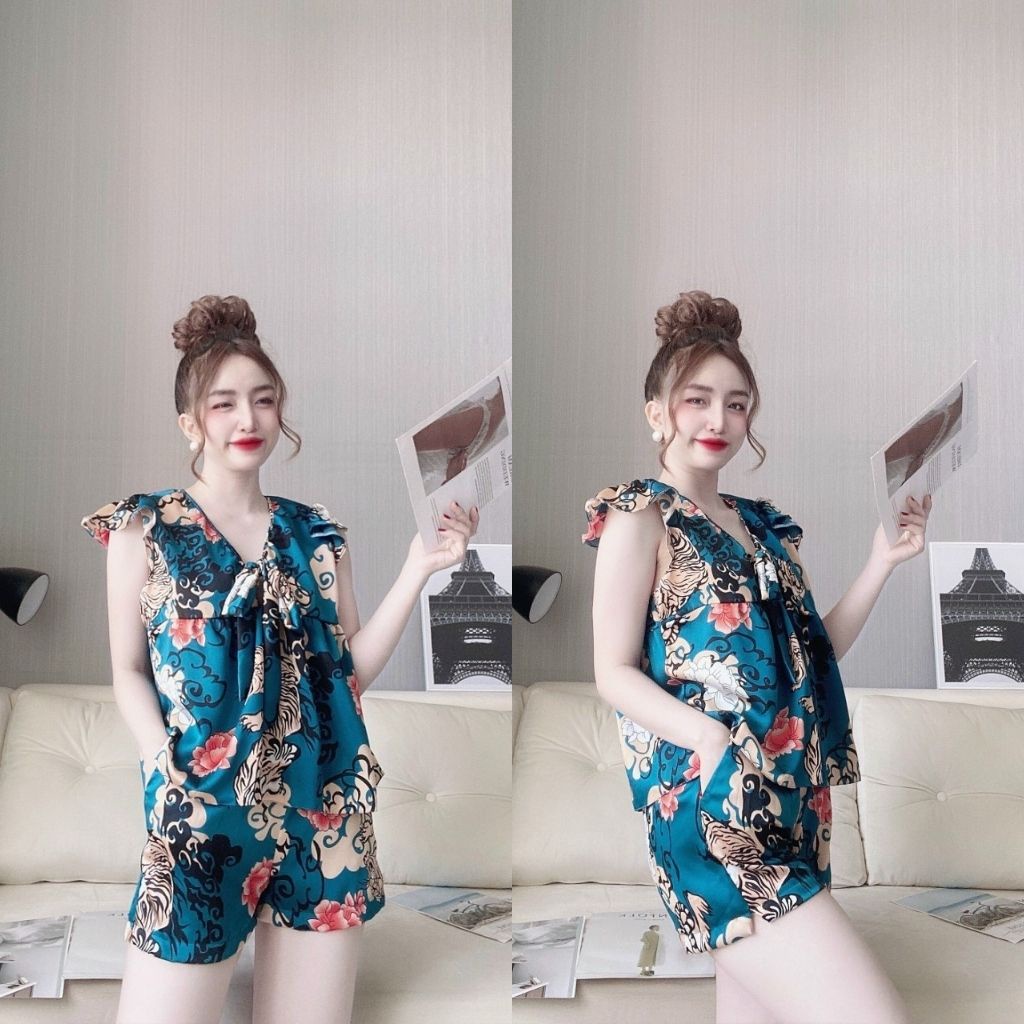Đồ Ngủ Nữ BIGSIZE Đồ Ngủ Sexy lụa Satin Babydoll cao cấp mềm mại xinh xắn < 62KG