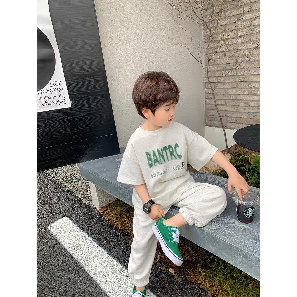 Bộ Áo Thun Tay Ngắn Và Quần Short Hai Mảnh Phong Cách Hàn Quốc Thời Trang Mùa Hè Hàng Mới Dành Cho Bé Trai 2022