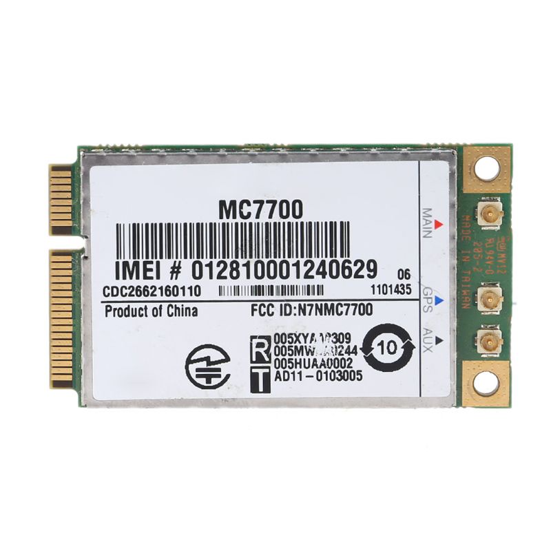 Mô-đun GPS MC7700 PCI Cho Express 3G HSPA LTE 100Mbps 3G / 4G