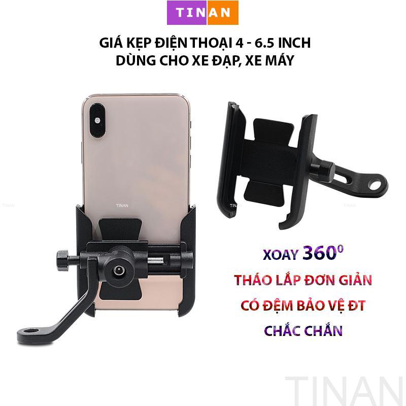 Giá Đỡ Điện Thoại 4 - 6.5 inch Trên Xe Máy, Xe Đạp, Thích Hợp Cho Shipper, Chống Rơi, Cướp Giật