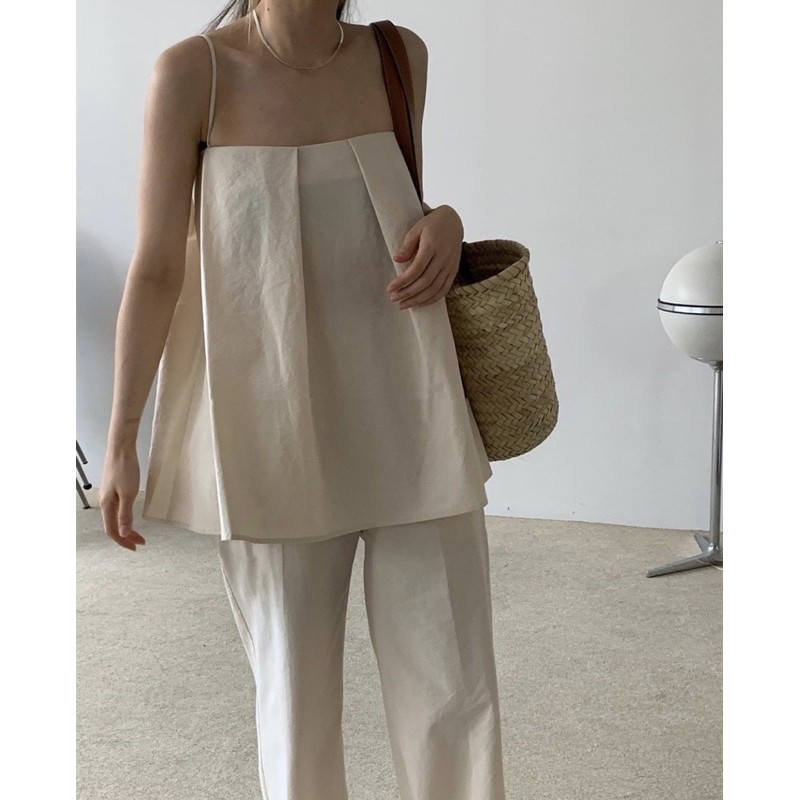 [ORDER] Áo Dây Màu Be/ Trắng