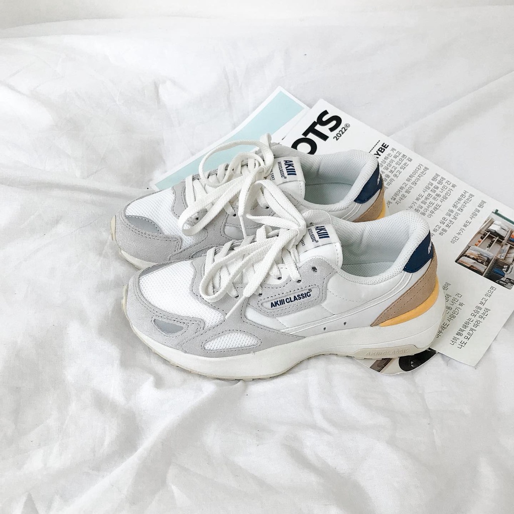 Giày Sneakers Akiii Classic Heritage GREYB Nhiều Màu Kiểu Dáng Hàn Quốc