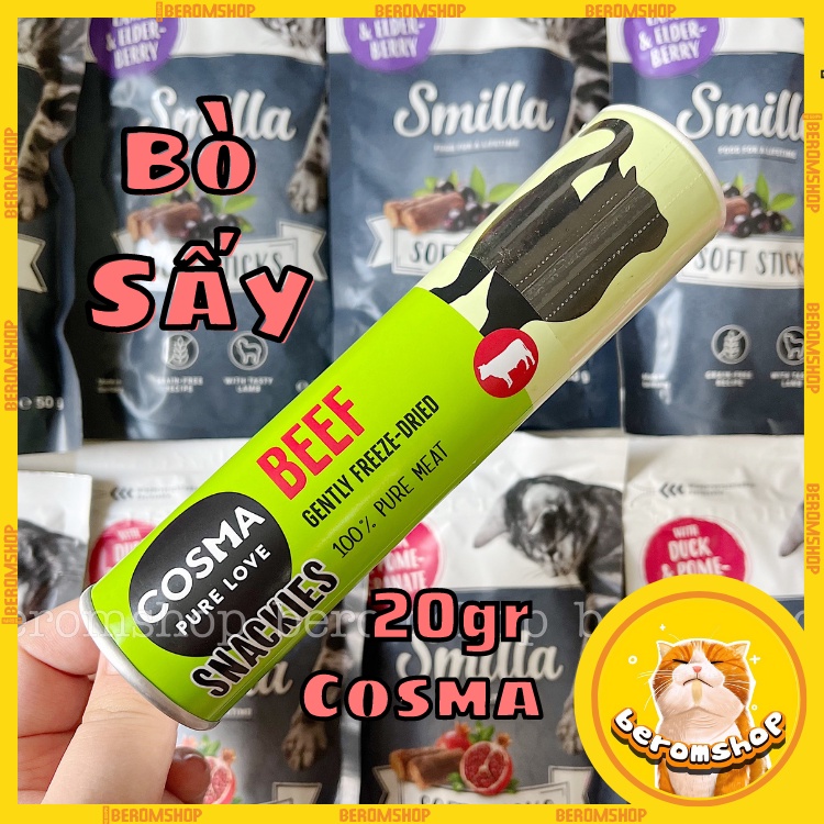 THỊT SẤY CHO MÈO COSMA 3 VỊ NHẬP ĐỨC GIÁ CỰC RẺ
