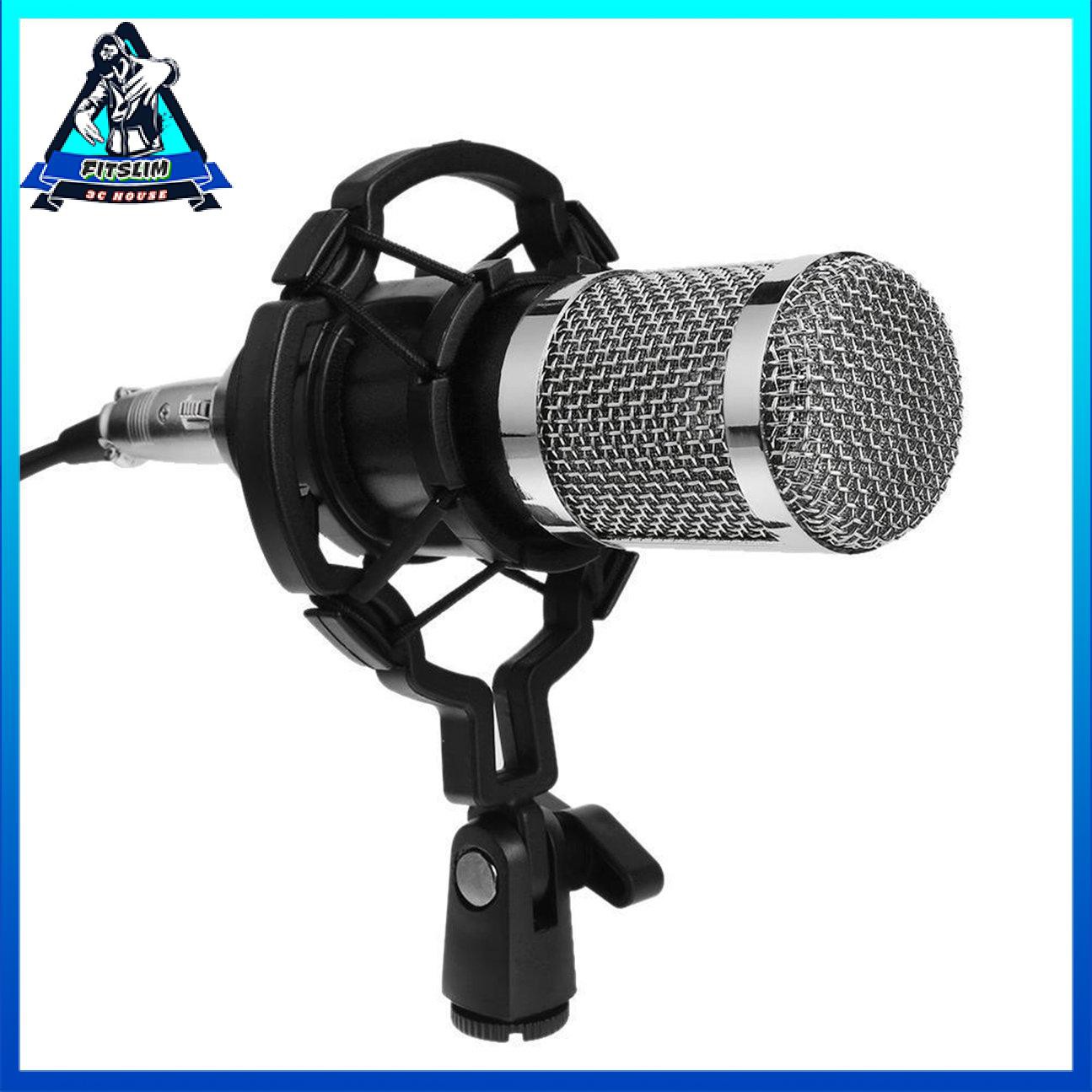 BM800 Dynamic Condenser Microphone Sound Studio KTV Hát Ghi âm Mic