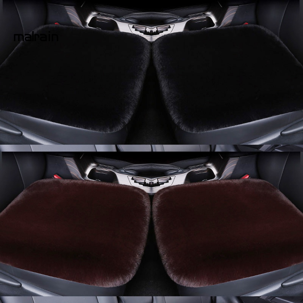 Đệm Lót Ghế Ngồi Xe Hơi Phủ Lông Mềm Mại Chống Trượt Giữ Ấm Mùa Đông