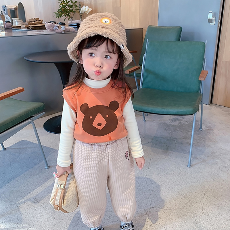 Áo Khoác Ghi Lê In Hình Hoạt Hình Dễ Thương Cho Bé