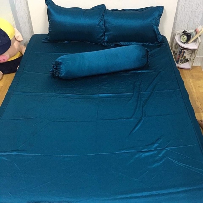 Bộ ga và vỏ gối phi lụa 2mx2m mát mịn