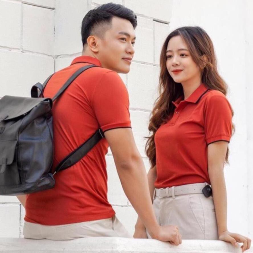 Áo thun nam nữ unisex polo có cổ đẹp Hamino basic ngắn tay chất vải thun cotton co giãn cao cấp màu trắng đen E2 ❕ .