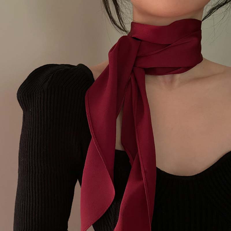 Dây buộc tóc đính nơ ruy băng lụa nhiều màu sắc