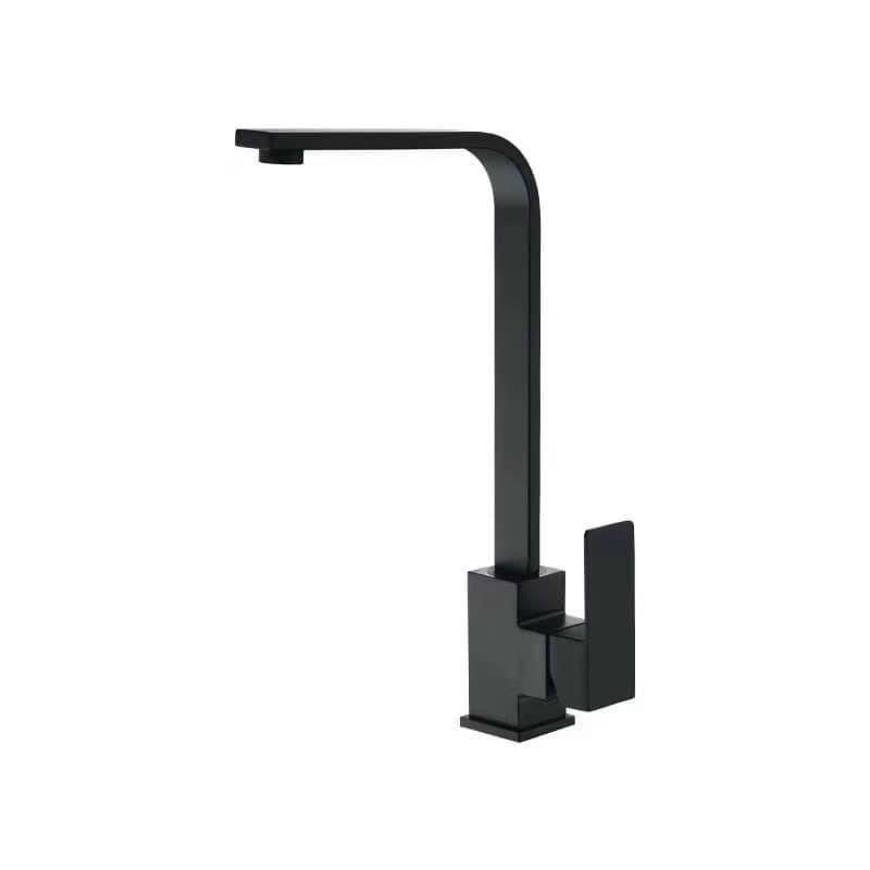 Vòi rửa chén nóng lạnh vuông màu đen Inox SUS 304 tại Tphcm