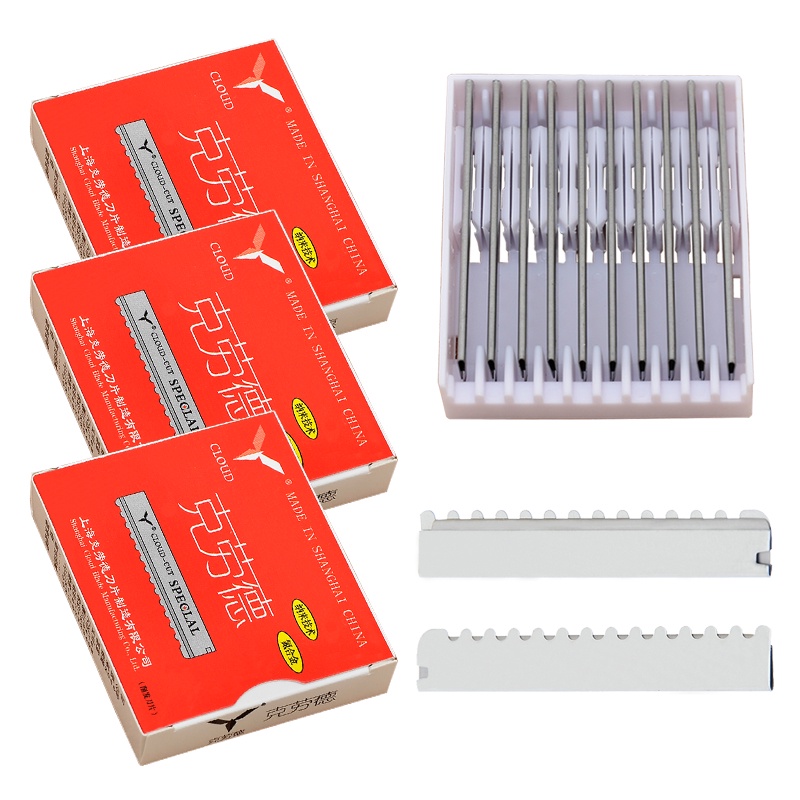 Set 50/100 lưỡi dao cạo râu Meisha C0013A bằng thép không gỉ an toàn