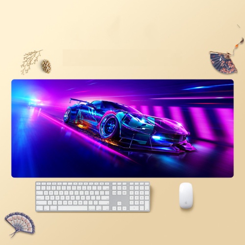 Miếng lót chuột bàn di chuột cỡ lớn 80 x 30cm oto đua xe Racing dễ thương chống nước cực êm