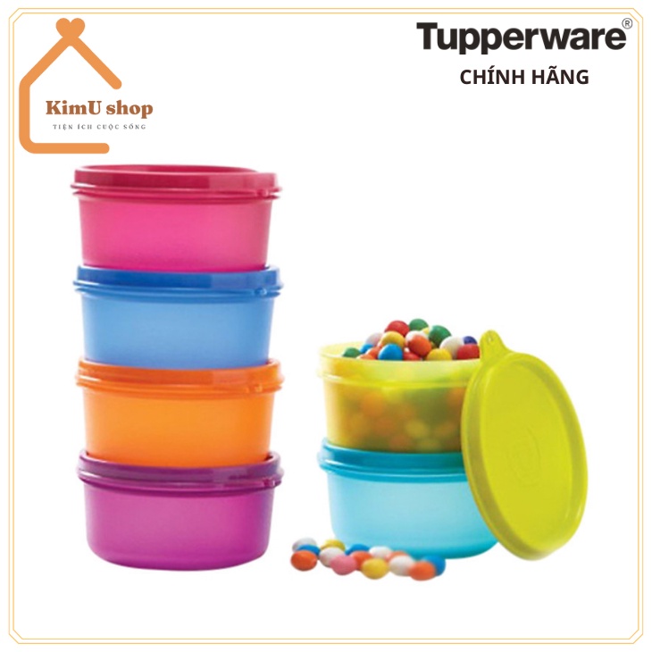 Bộ Hộp Trữ Đựng Đồ Thức Ăn Dặm Thực Phẩm Cho Bé Small Serve (6 Hộp) TUPPERWARE 200ml, Nhựa An Toàn, Nhỏ Gọn Mini