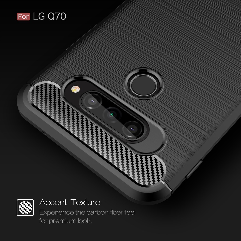 Ready stock LG G6 G8 G8s V50 ThinQ K40s Q70 V40 V30 V30s plus phone Carbon fiber Soft case