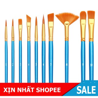 CỌ VẼ MÀU NƯỚC ACRYLIC CÁN VÀNG 6 CÂY CAO CẤP SIÊU BỀN