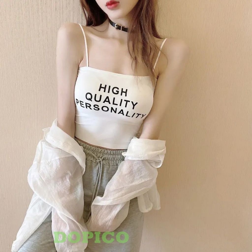 Áo bra nữ 2 dây đúc su đẹp, áo ngực su mặc mát in chữ đẹp DOPICO B1707