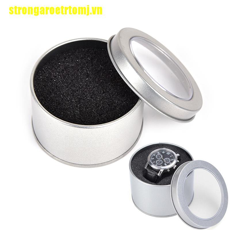 Giá Đỡ Trưng Bày Đồng Hồ Hình Tròn Bằng Kim Loại Màu Bạc