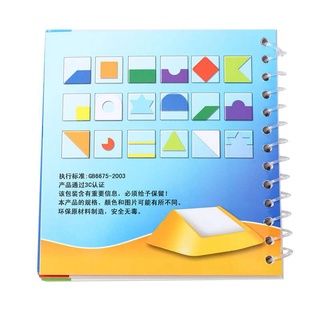 100 Challenge Color Code Puzzle Games Tangram Jigsaw Board Toy