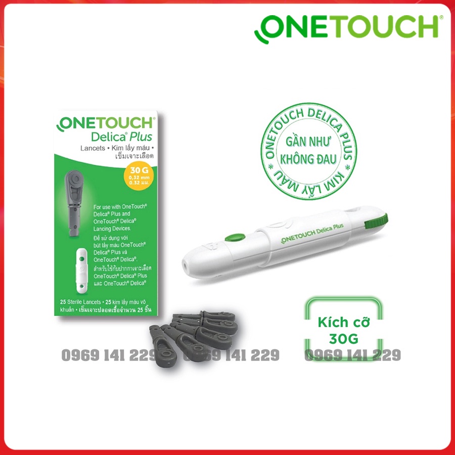 Kim lấy máu OneTouch Delica, dùng với bút lấy máu Delica, Delica Plus