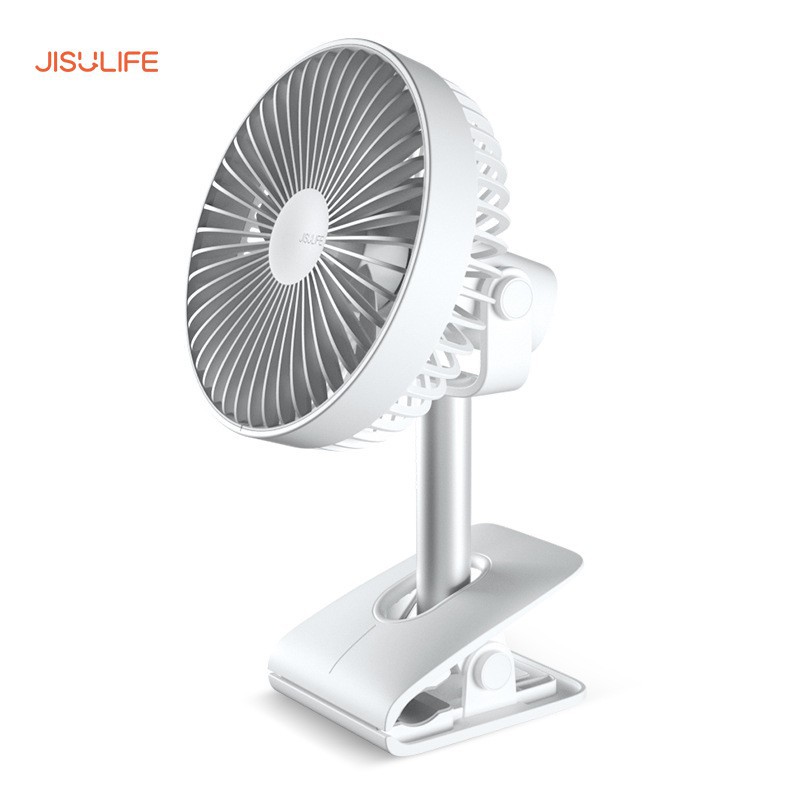 Quạt mini kẹp xe đẩy, kẹp để bàn văn phòng Jisulife F7B, xoay 360 độ hoạt động 12 tiếng,BH 12 tháng chính hãng | BigBuy360 - bigbuy360.vn