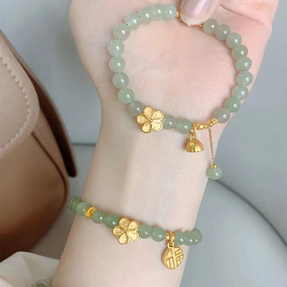 Vòng Tay DARON Mặt Hình Chuông Hoa Lan Handmade Dễ Thương Dành Cho Nữ