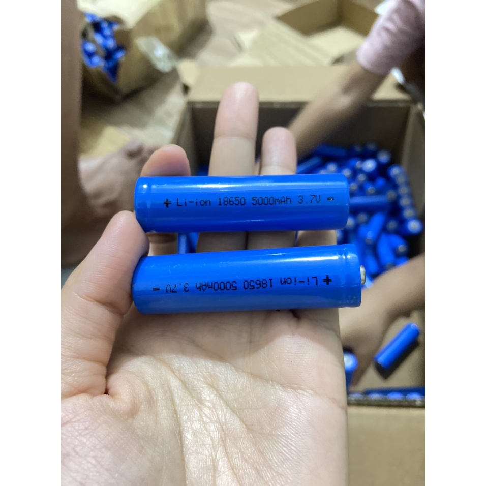 Pin sạc mã 18650 - 5000mAH, 3,7V dùng cho MIc đa năng, sạc dự phòng, tăng đơ, quạt mini.vv