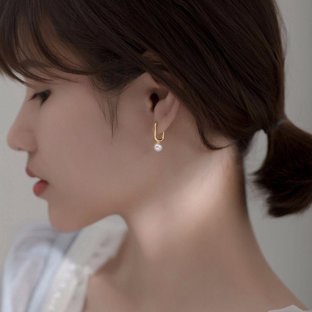 Khuyên Tai Đính Hạt Phong Cách Hàn Quốc Thanh Lịch Dành Cho Nữ
