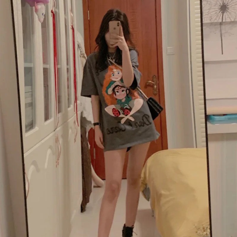 Áo Thun Nữ Ngắn Tay Plus Size Thời Trang Hàn Quốc