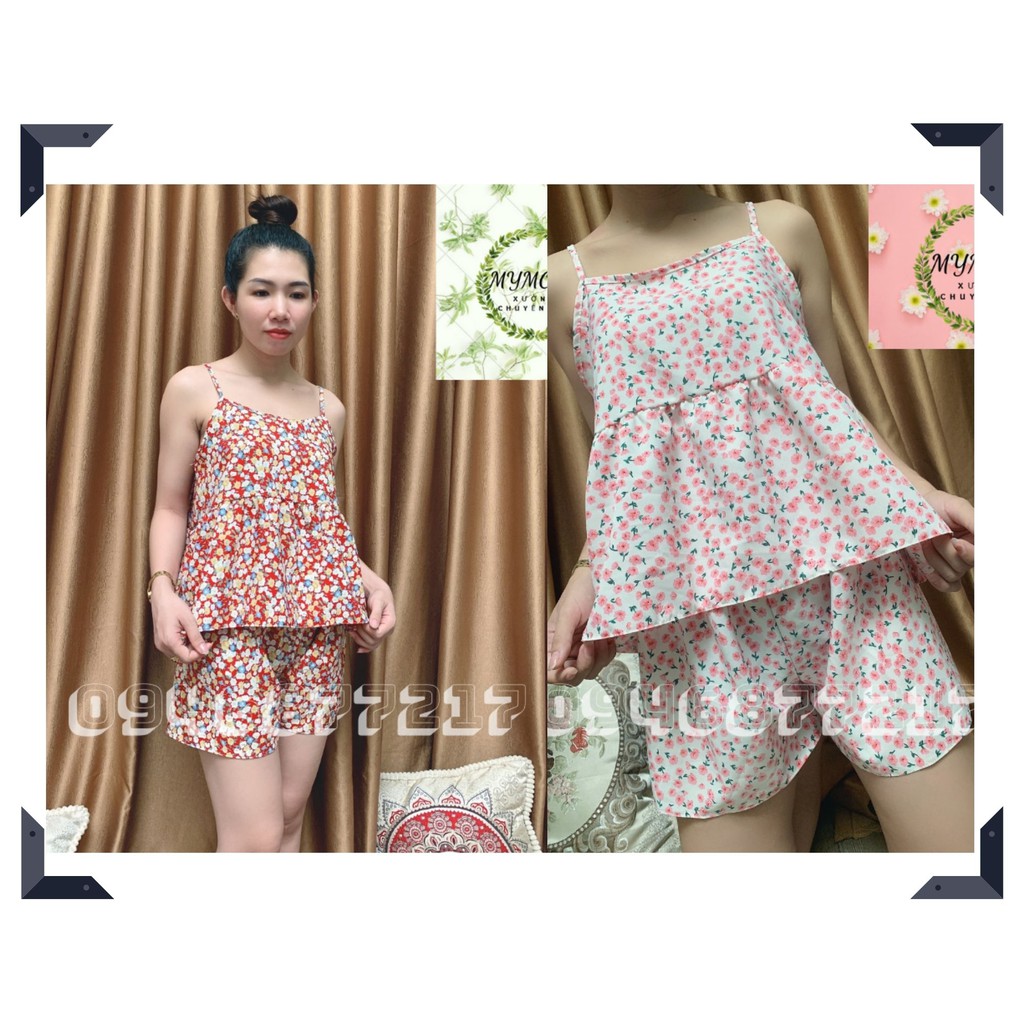 Đồ bộ nữ ngắn mặc nhà vải LỤA XỊN MỊN MÁT nhiều họa tiết freesize, mát mẻ, phù hợp mùa hè M4 | BigBuy360 - bigbuy360.vn