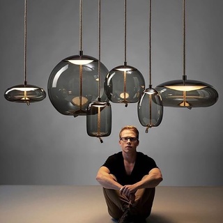 Đèn thả thủy tinh đèn thả phòng ăn đèn thả phòng khách đèn decor phòng ngủ hiện đại bắc âu đèn thả bàn ăn cao cấp