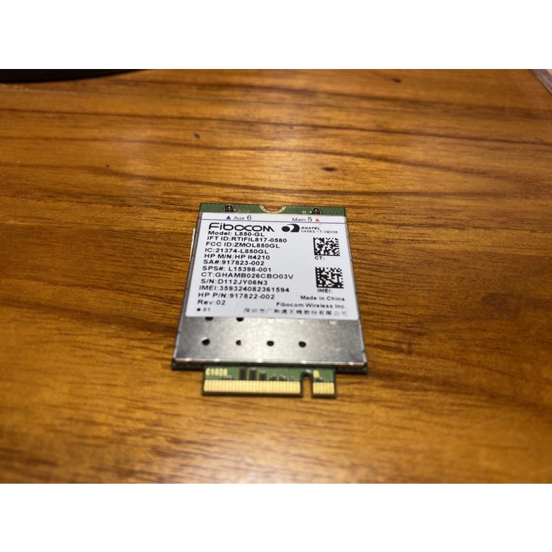 Card WWAN 4G Fibocom L850-GL dùng cho các dòng laptop hỗ trợ khe WWAN