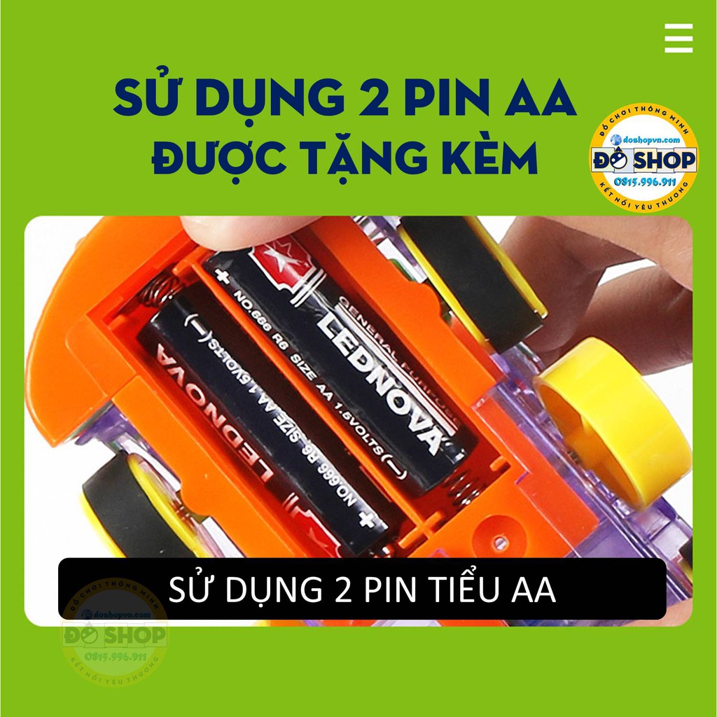 [LOẠI XỊN] Đồ Chơi Tàu Hỏa Domino Phát Nhạc Phát Sáng Dành Cho Bé TD1 (Tặng Kèm Pin) - Đô Shop