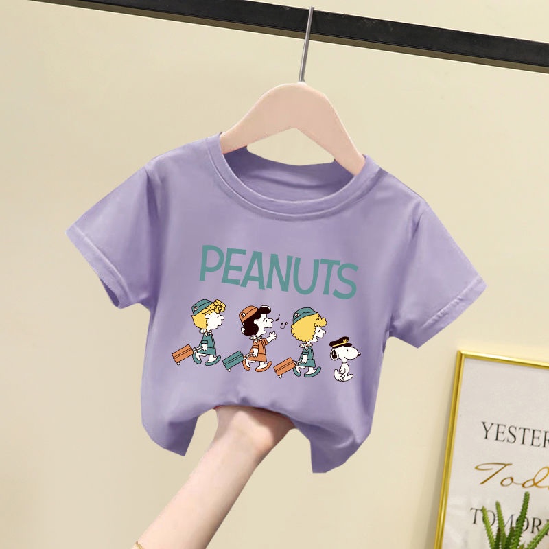 Áo Thun Cotton Ngắn Tay Thời Trang Mùa Hè Cho Trẻ Em