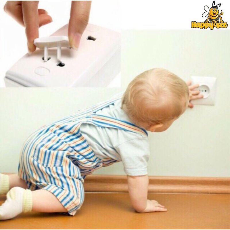 Bịt ổ điện chống giật cao cấp giữ an toàn cho bé HappeBee (AT01)