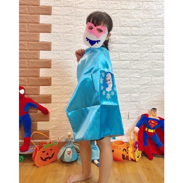 Áo choàng siêu anh hùng patman người nhện giời sắt Captain Elsa người dơi hoá trang cosplay trung thu HALOWEEN