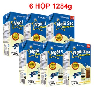 Combo 6 hộp Sữa đặc Ngôi Sao Phương Nam xanh biển - Hộp 1284g