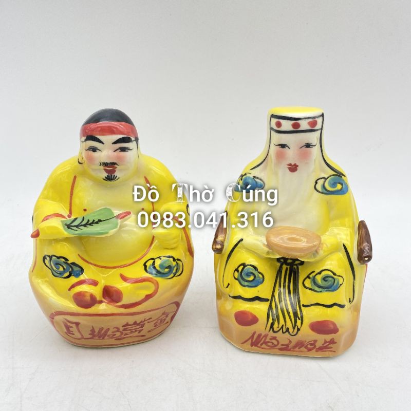 Ông Tài địa màu vàng Bát Tràng các cỡ (QH)