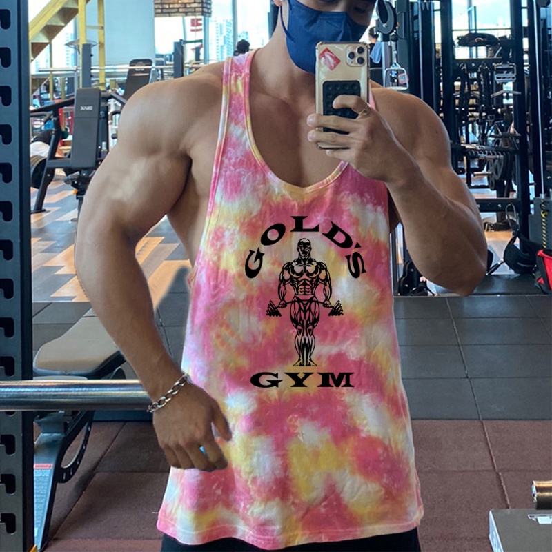 Áo Ba Lỗ Lưới Không Tay Màu Rằn Ri Thoáng Khí Thời Trang Thể Thao Mùa Hè Mới Cho Nam