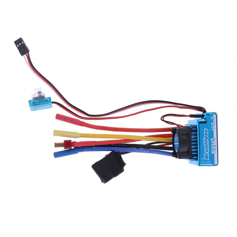 Động Cơ Không Chổi Than Chống Bụi 45a 60a 80a 120a Esc Cho Mô Hình Xe Điều Khiển Tỉ Lệ 1 / 8 1 / 10 1 / 12