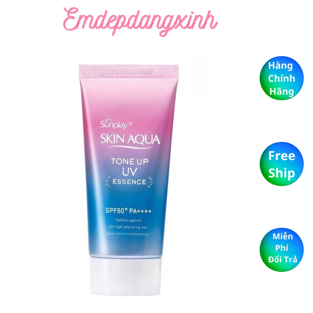 Kem chống nắng Sunplay Skin Aqua Tone Up UV Essence SPF50+/PA++++ 50g dành cho da thường và da khô