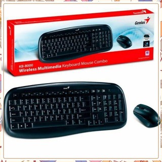 Bộ bàn phím và chuột máy vi tính không dây genius kb-8000