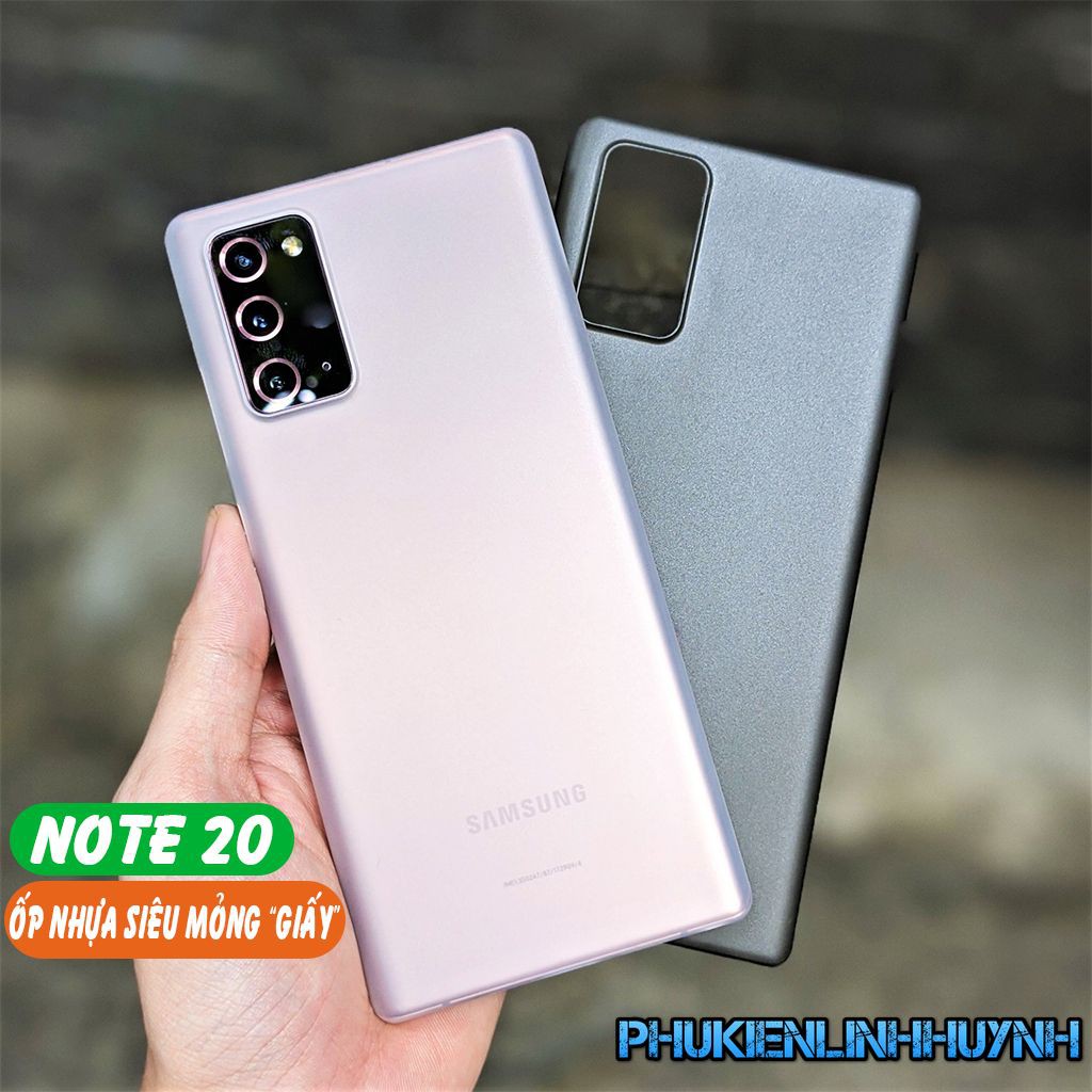 Samsung Galaxy Note 20_Ốp lưng Giấy siêu mỏng ôm sát mặt lưng máy.
