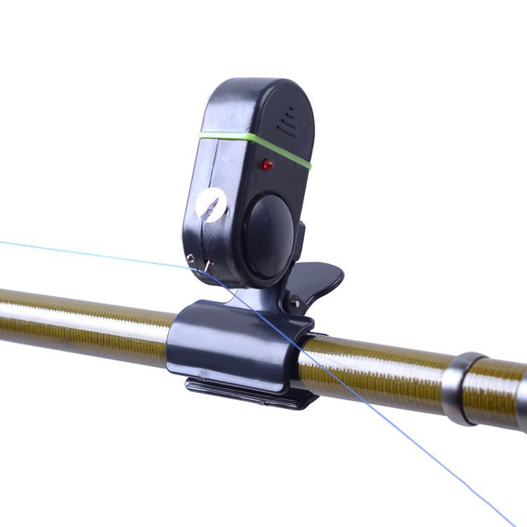 Chuông báo cá điện tử gắn đèn LED báo động cá cắn câu cho cần thủ