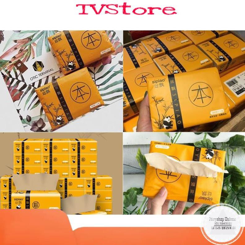 Gói giấy ăn gấu trúc sipiao siêu dai . Hàng chuẩn [300 tờ/ gói]